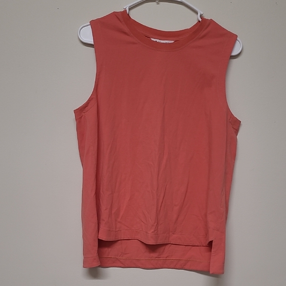 Athleta Tops - Athleta‎ Pink Muscle Tee Soft Drape Crew Neck used good condition.